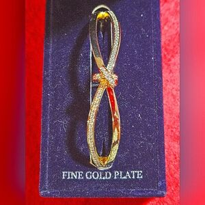 NWT 14KT GOLD PLATED CUBIC ZIRCONIA BRACELET